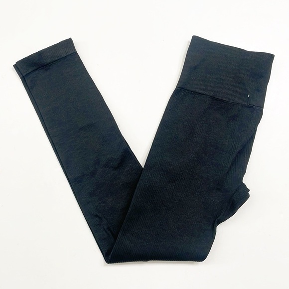 Colsie black ribbed leggings - Picture 1 of 5
